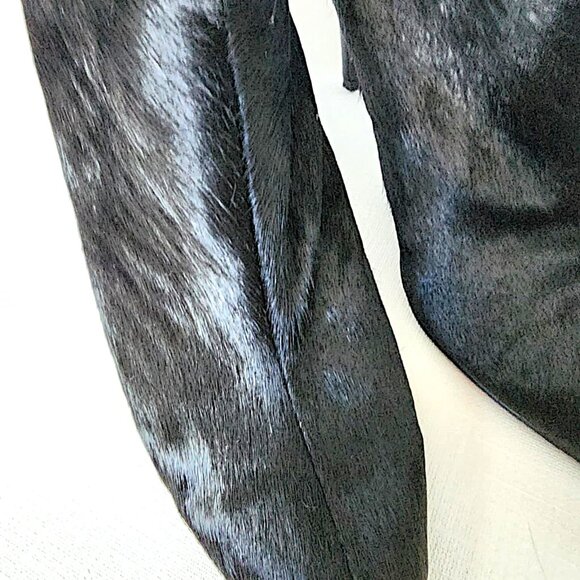 RW & CO black pointy toe calf hair high heel ankle boots - Please read carefully - Picture 3 of 11